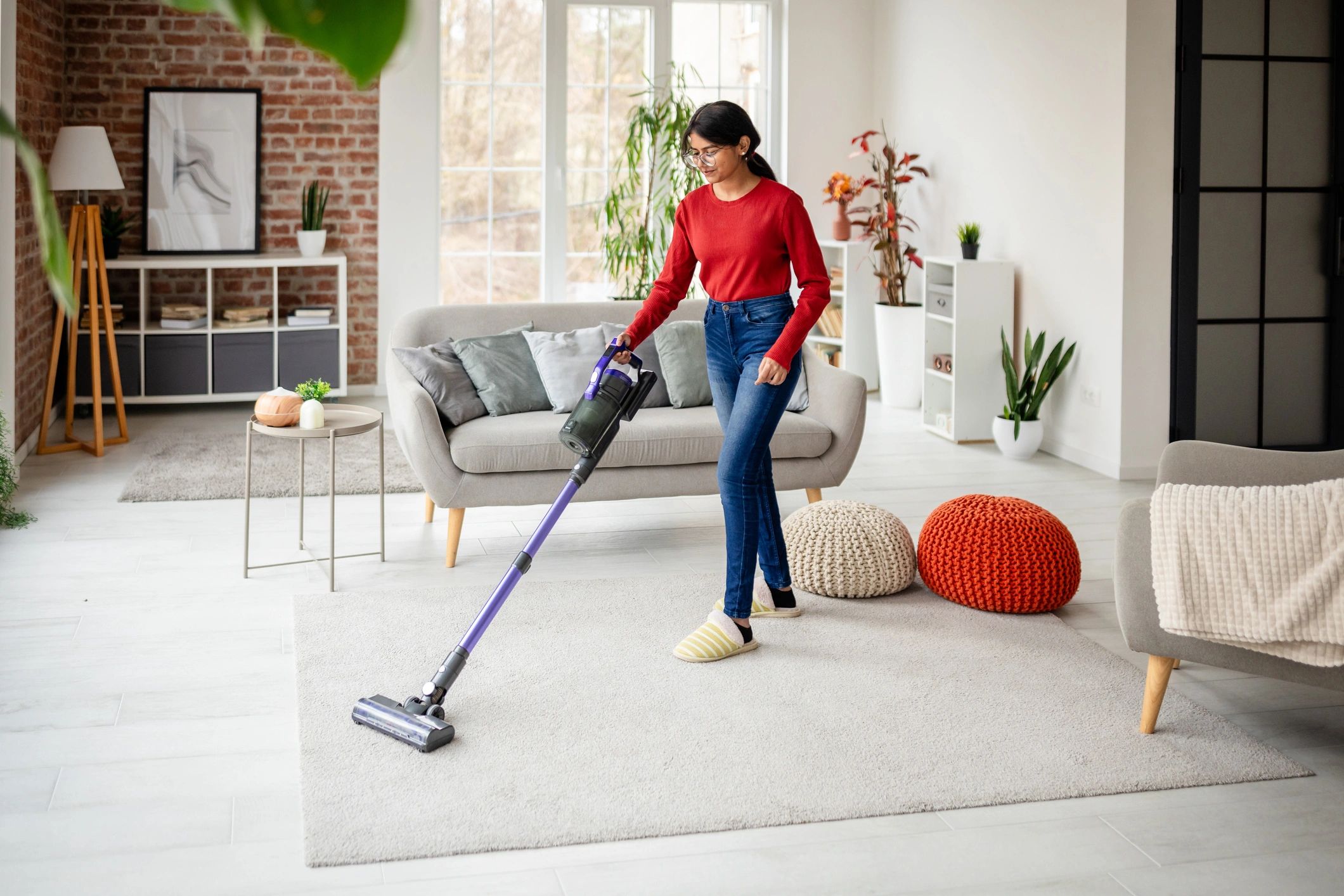 clean living room carpet